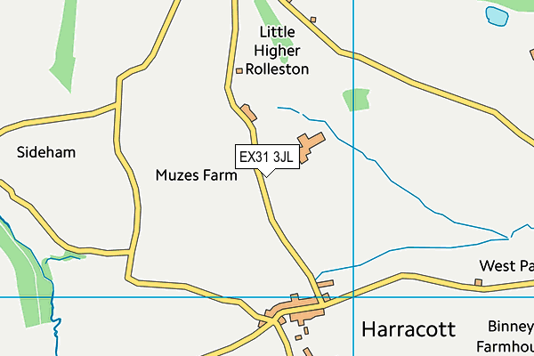 EX31 3JL map - OS VectorMap District (Ordnance Survey) EX31 3JL map - OS VectorMap District (Ordnance Survey)