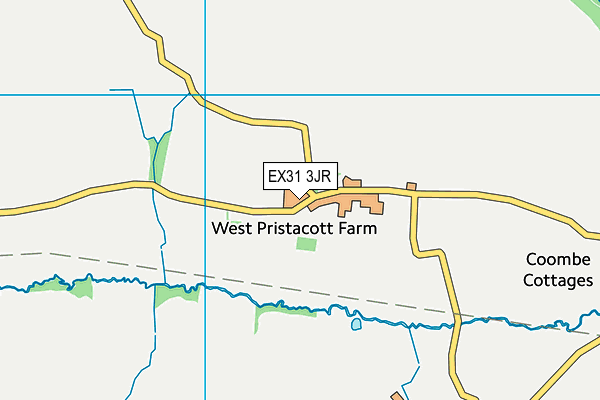 EX31 3JR map - OS VectorMap District (Ordnance Survey) EX31 3JR map - OS VectorMap District (Ordnance Survey)