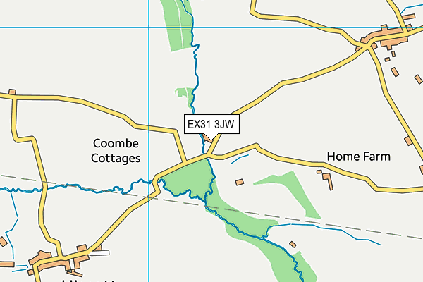 EX31 3JW map - OS VectorMap District (Ordnance Survey) EX31 3JW map - OS VectorMap District (Ordnance Survey)