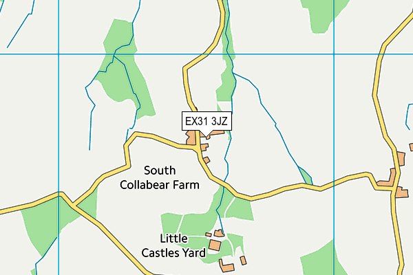 EX31 3JZ map - OS VectorMap District (Ordnance Survey)