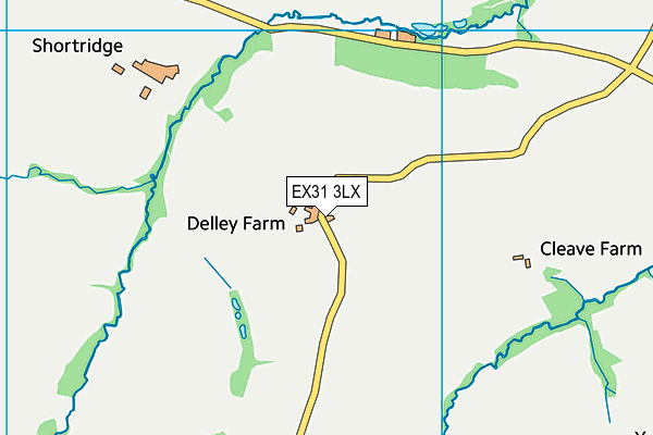 EX31 3LX map - OS VectorMap District (Ordnance Survey) EX31 3LX map - OS VectorMap District (Ordnance Survey)