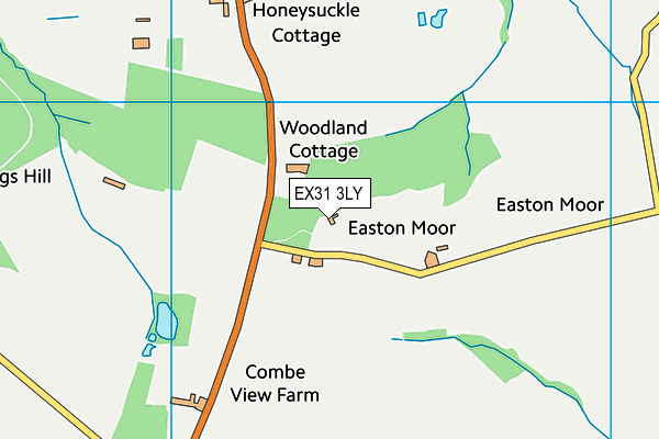 EX31 3LY map - OS VectorMap District (Ordnance Survey) EX31 3LY map - OS VectorMap District (Ordnance Survey)