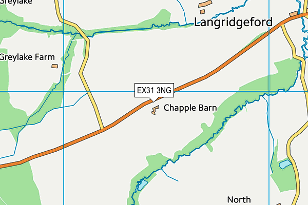 EX31 3NG map - OS VectorMap District (Ordnance Survey) EX31 3NG map - OS VectorMap District (Ordnance Survey)