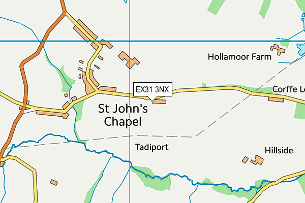 EX31 3NX map - OS VectorMap District (Ordnance Survey)