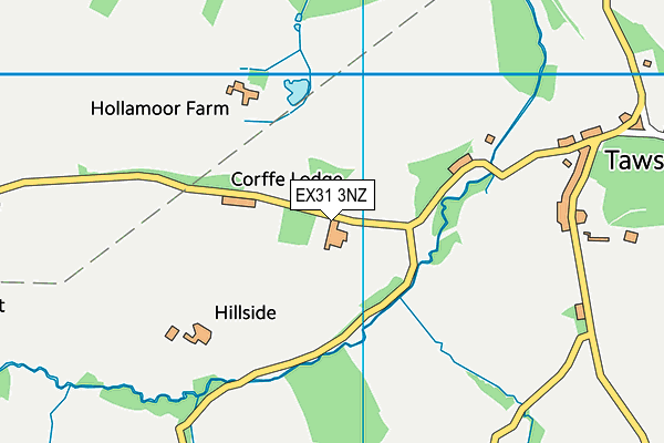 EX31 3NZ map - OS VectorMap District (Ordnance Survey) EX31 3NZ map - OS VectorMap District (Ordnance Survey)