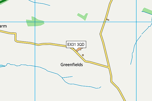 EX31 3QD map - OS VectorMap District (Ordnance Survey) EX31 3QD map - OS VectorMap District (Ordnance Survey)