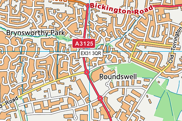 EX31 3QR map - OS VectorMap District (Ordnance Survey)