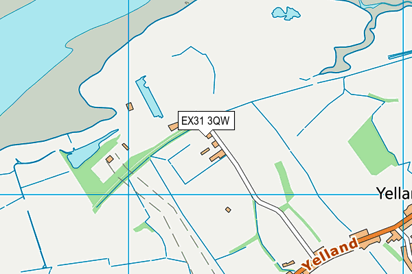 EX31 3QW map - OS VectorMap District (Ordnance Survey) EX31 3QW map - OS VectorMap District (Ordnance Survey)