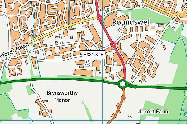 EX31 3TB map - OS VectorMap District (Ordnance Survey) EX31 3TB map - OS VectorMap District (Ordnance Survey)
