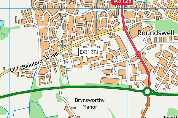 EX31 3TJ map - OS VectorMap District (Ordnance Survey) EX31 3TJ map - OS VectorMap District (Ordnance Survey)
