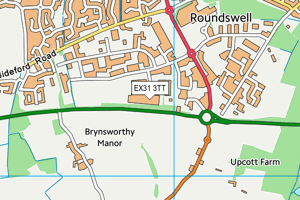 EX31 3TT map - OS VectorMap District (Ordnance Survey) EX31 3TT map - OS VectorMap District (Ordnance Survey)