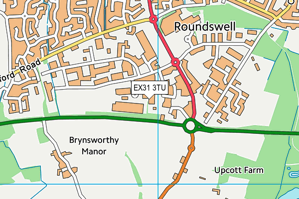 EX31 3TU map - OS VectorMap District (Ordnance Survey) EX31 3TU map - OS VectorMap District (Ordnance Survey)
