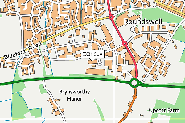 EX31 3UA map - OS VectorMap District (Ordnance Survey) EX31 3UA map - OS VectorMap District (Ordnance Survey)
