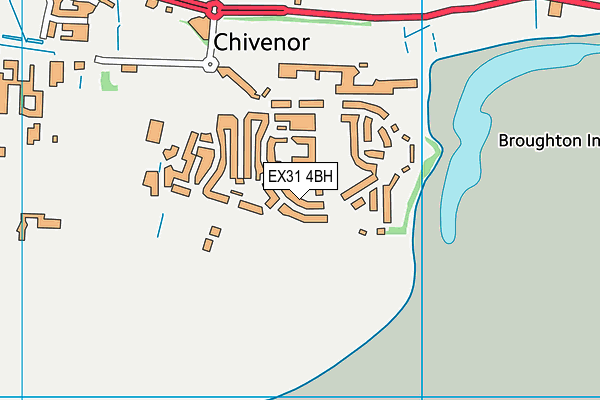 EX31 4BH map - OS VectorMap District (Ordnance Survey) EX31 4BH map - OS VectorMap District (Ordnance Survey)
