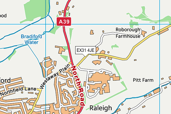 EX31 4JE map - OS VectorMap District (Ordnance Survey)