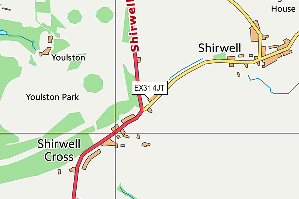 EX31 4JT map - OS VectorMap District (Ordnance Survey) EX31 4JT map - OS VectorMap District (Ordnance Survey)