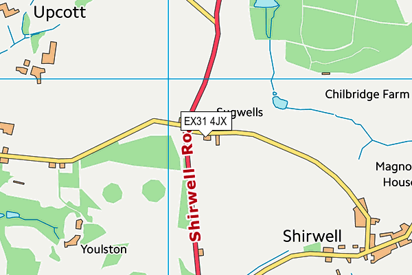 EX31 4JX map - OS VectorMap District (Ordnance Survey) EX31 4JX map - OS VectorMap District (Ordnance Survey)