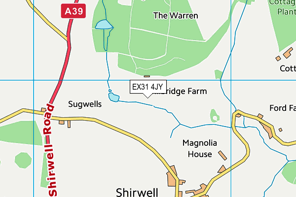 EX31 4JY map - OS VectorMap District (Ordnance Survey) EX31 4JY map - OS VectorMap District (Ordnance Survey)