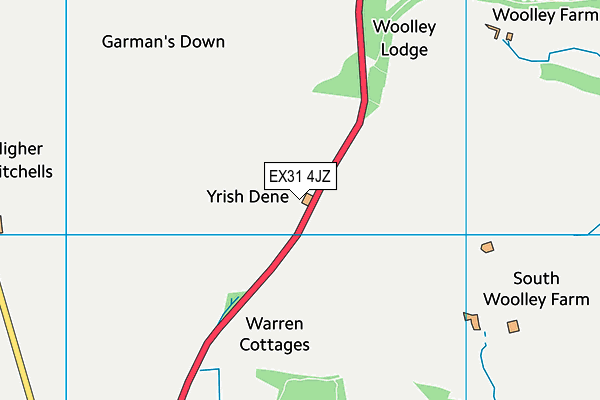 EX31 4JZ map - OS VectorMap District (Ordnance Survey) EX31 4JZ map - OS VectorMap District (Ordnance Survey)