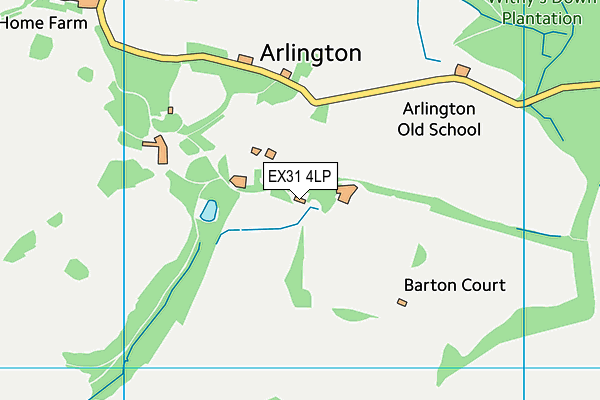 EX31 4LP map - OS VectorMap District (Ordnance Survey) EX31 4LP map - OS VectorMap District (Ordnance Survey)