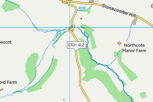 EX31 4LZ map - OS VectorMap District (Ordnance Survey) EX31 4LZ map - OS VectorMap District (Ordnance Survey)
