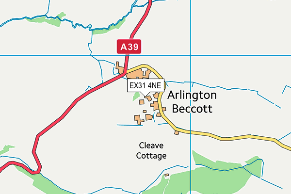 EX31 4NE map - OS VectorMap District (Ordnance Survey) EX31 4NE map - OS VectorMap District (Ordnance Survey)