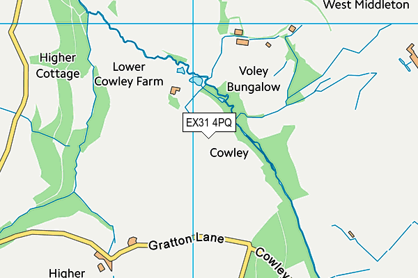 EX31 4PQ map - OS VectorMap District (Ordnance Survey) EX31 4PQ map - OS VectorMap District (Ordnance Survey)