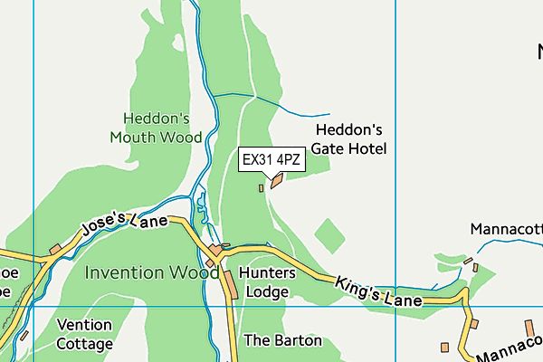 EX31 4PZ map - OS VectorMap District (Ordnance Survey) EX31 4PZ map - OS VectorMap District (Ordnance Survey)