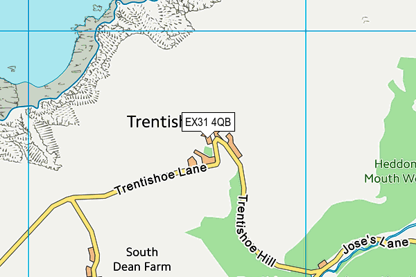 EX31 4QB map - OS VectorMap District (Ordnance Survey) EX31 4QB map - OS VectorMap District (Ordnance Survey)