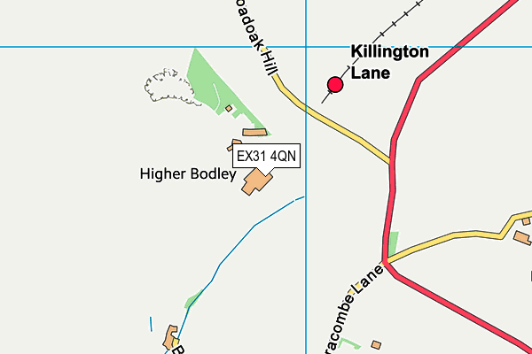 EX31 4QN map - OS VectorMap District (Ordnance Survey) EX31 4QN map - OS VectorMap District (Ordnance Survey)