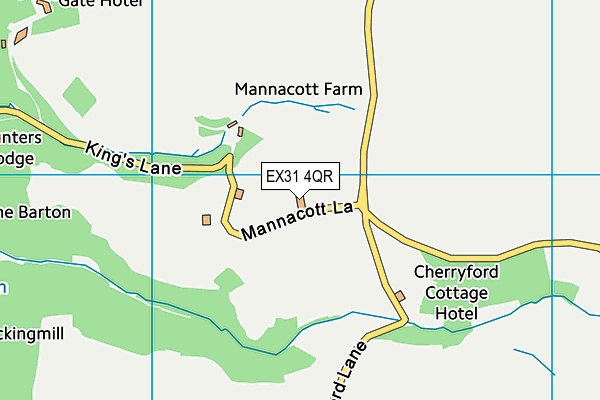 EX31 4QR map - OS VectorMap District (Ordnance Survey) EX31 4QR map - OS VectorMap District (Ordnance Survey)