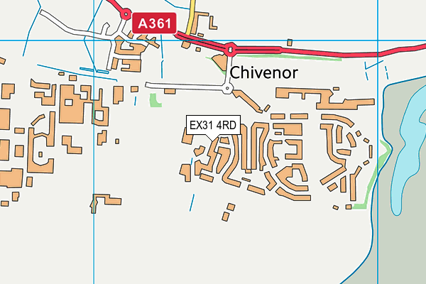 EX31 4RD map - OS VectorMap District (Ordnance Survey) EX31 4RD map - OS VectorMap District (Ordnance Survey)