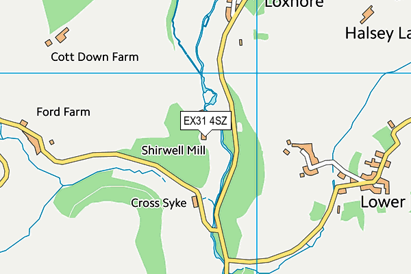 EX31 4SZ map - OS VectorMap District (Ordnance Survey) EX31 4SZ map - OS VectorMap District (Ordnance Survey)
