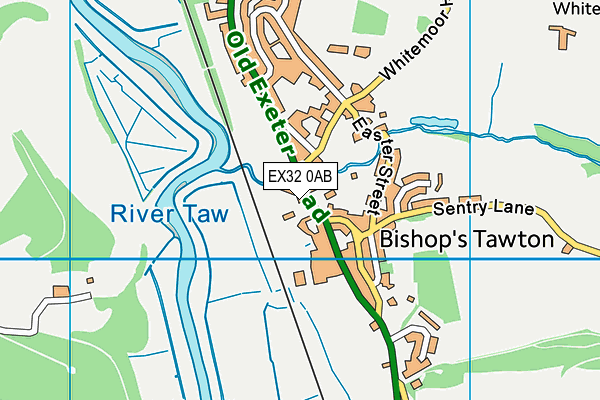 EX32 0AB map - OS VectorMap District (Ordnance Survey) EX32 0AB map - OS VectorMap District (Ordnance Survey)