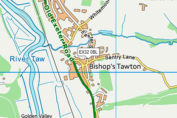 EX32 0BL map - OS VectorMap District (Ordnance Survey) EX32 0BL map - OS VectorMap District (Ordnance Survey)
