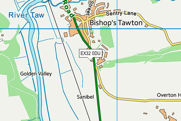 EX32 0DU map - OS VectorMap District (Ordnance Survey) EX32 0DU map - OS VectorMap District (Ordnance Survey)