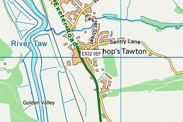 EX32 0EF map - OS VectorMap District (Ordnance Survey) EX32 0EF map - OS VectorMap District (Ordnance Survey)