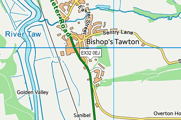 EX32 0EJ map - OS VectorMap District (Ordnance Survey) EX32 0EJ map - OS VectorMap District (Ordnance Survey)