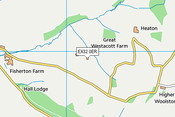 EX32 0ER map - OS VectorMap District (Ordnance Survey) EX32 0ER map - OS VectorMap District (Ordnance Survey)