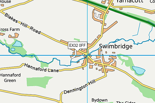 EX32 0FF map - OS VectorMap District (Ordnance Survey) EX32 0FF map - OS VectorMap District (Ordnance Survey)
