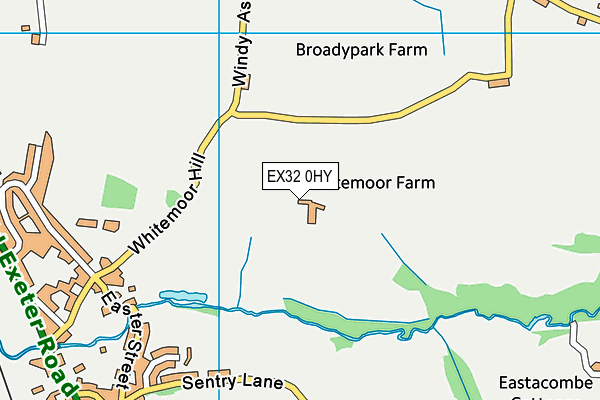 EX32 0HY map - OS VectorMap District (Ordnance Survey) EX32 0HY map - OS VectorMap District (Ordnance Survey)