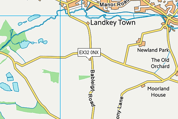 EX32 0NX map - OS VectorMap District (Ordnance Survey) EX32 0NX map - OS VectorMap District (Ordnance Survey)