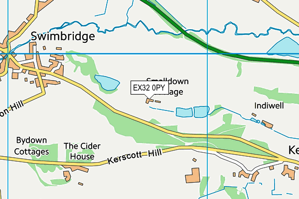 EX32 0PY map - OS VectorMap District (Ordnance Survey) EX32 0PY map - OS VectorMap District (Ordnance Survey)