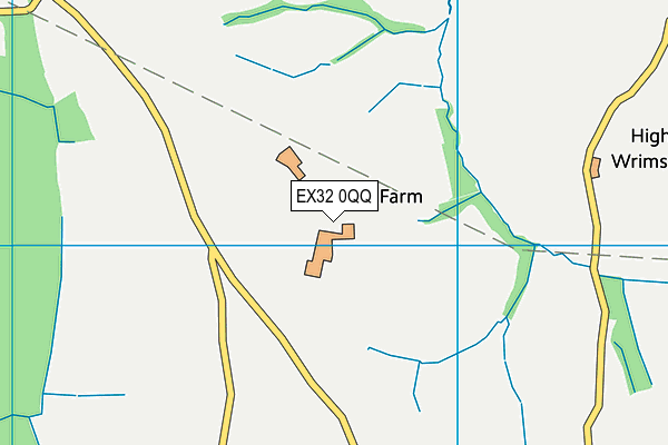 EX32 0QQ map - OS VectorMap District (Ordnance Survey) EX32 0QQ map - OS VectorMap District (Ordnance Survey)