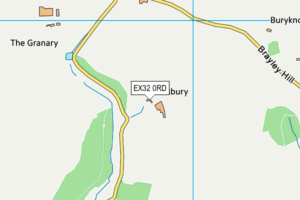 EX32 0RD map - OS VectorMap District (Ordnance Survey) EX32 0RD map - OS VectorMap District (Ordnance Survey)