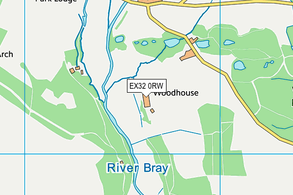 EX32 0RW map - OS VectorMap District (Ordnance Survey) EX32 0RW map - OS VectorMap District (Ordnance Survey)