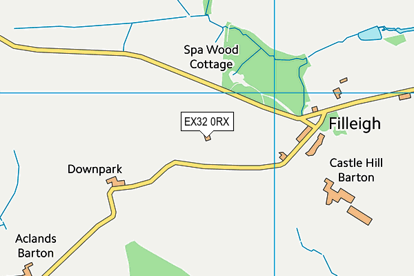 EX32 0RX map - OS VectorMap District (Ordnance Survey) EX32 0RX map - OS VectorMap District (Ordnance Survey)
