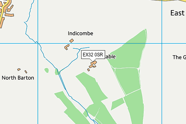 EX32 0SR map - OS VectorMap District (Ordnance Survey) EX32 0SR map - OS VectorMap District (Ordnance Survey)
