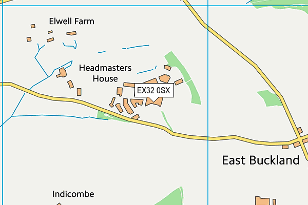 EX32 0SX map - OS VectorMap District (Ordnance Survey) EX32 0SX map - OS VectorMap District (Ordnance Survey)