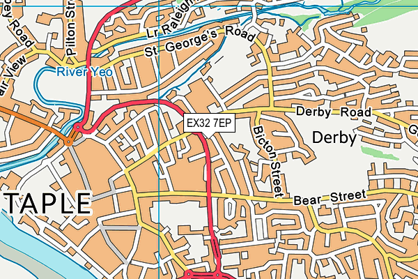 EX32 7EP map - OS VectorMap District (Ordnance Survey) EX32 7EP map - OS VectorMap District (Ordnance Survey)